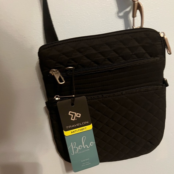 Travelon BOHO Anti-Theft Black Crossbody - Picture 3 of 11